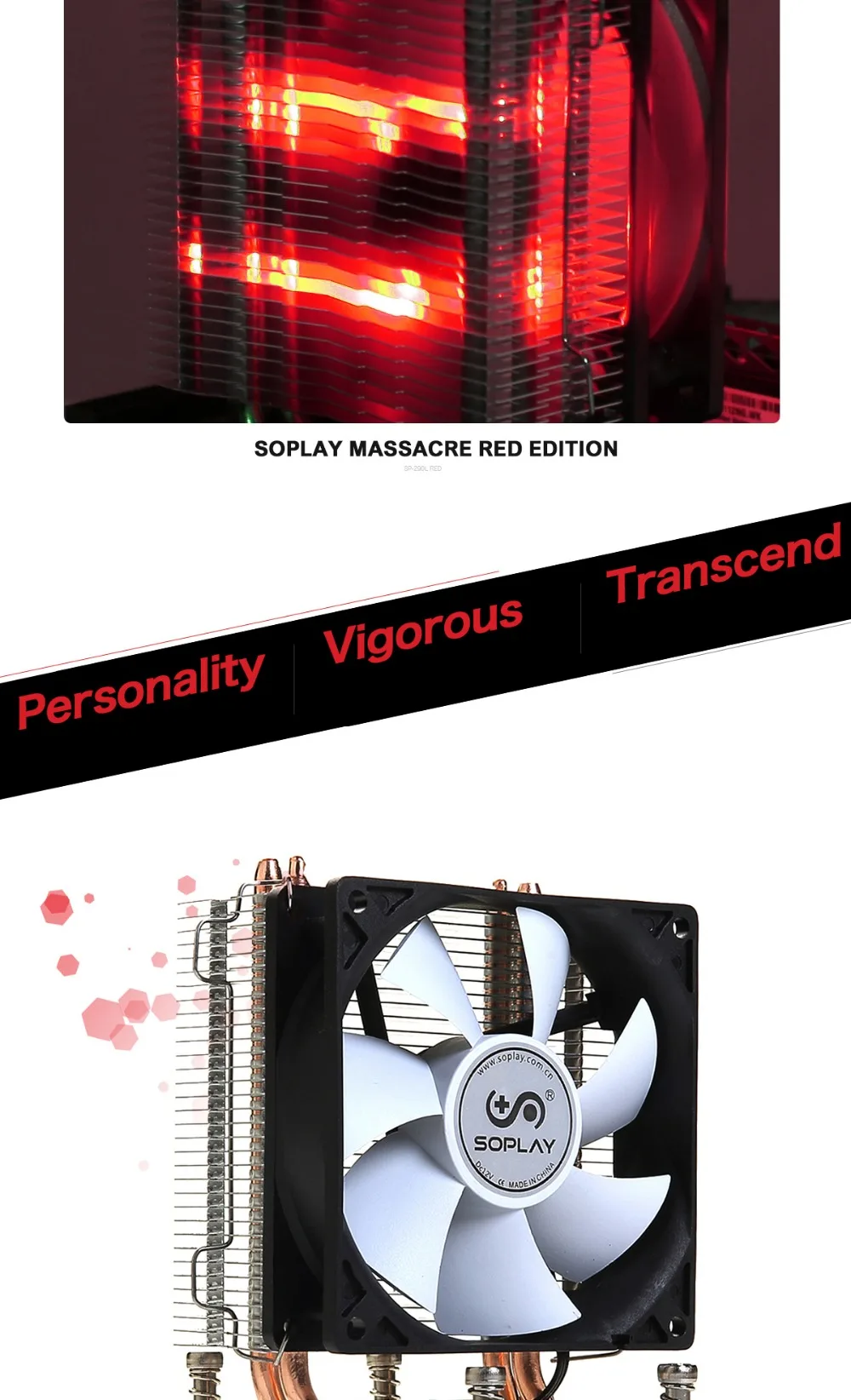 SOPLAY cpu Cooler 2 тепловые трубки TDP 95 Вт с ШИМ 3 pin 800-2000 об/мин 90 мм вентилятор охлаждения высокая производительность бесшумный радиатор