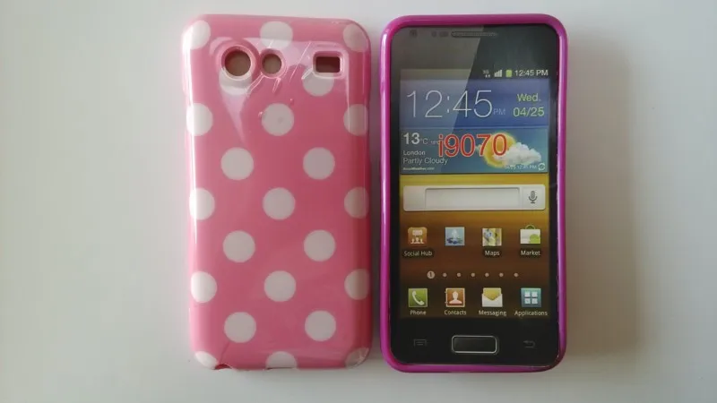 Samsung Galaxy S Advacne i9070 Polka Dots Case (3)