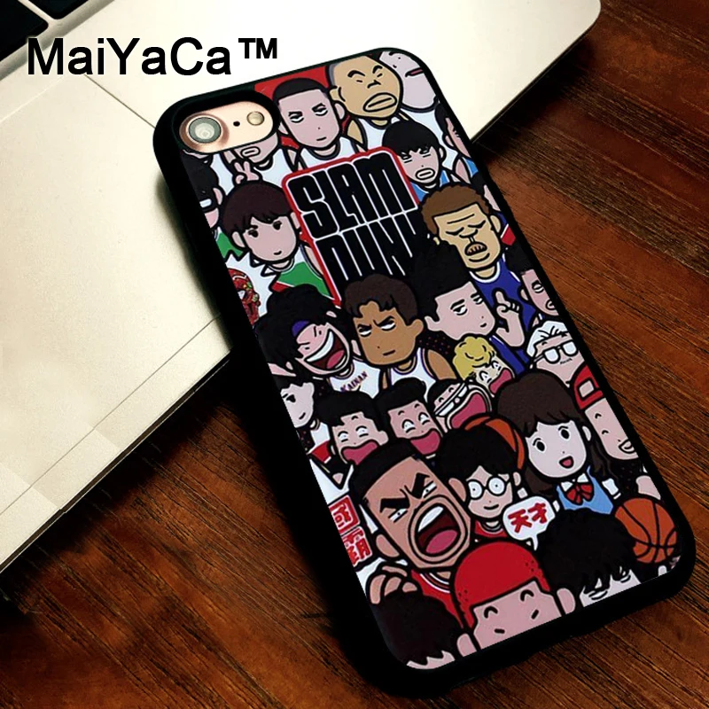 

MaiYaCa Japanese Anime Slam Dunk Basketball TPU phone case For iphone 7 8 6 6S Plus X XR XS MAX 5 5S SE Cover Coque