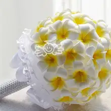 AYiCuthia PE цветы Свадебные Аксессуары Невеста Букет романтический кружевной свадебный букет искусственных невесты Свадебные украшения S123