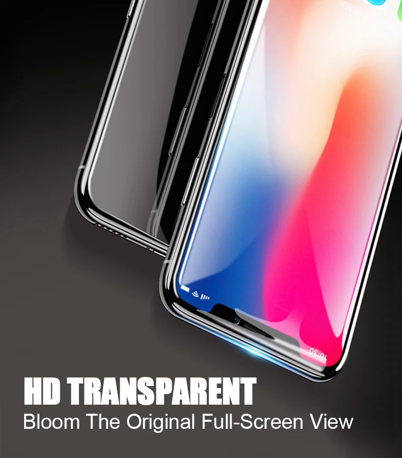Artisome 5D Protective Glass For iPhone X XR XS MAX Glass For iPhone 7 6 S 8 Plus Screen Protector Glass on the For iPhone X XR  (2)