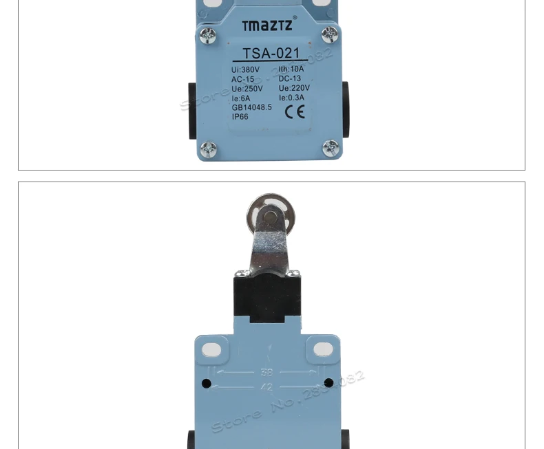 Концевой выключатель AC DC NONC 380 V 10A ролик из нержавеющей стали колеса мгновенный металлический корпус концевого выключателя IP66 водонепроницаемый TSA-021 высокого качества