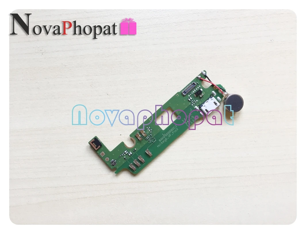 

Novaphopat VFD610 Charger Board For Vodafone Smart N8 LTE VFD-610 USB Dock Charging Port Flex Cable Microphone 5pcs/lot
