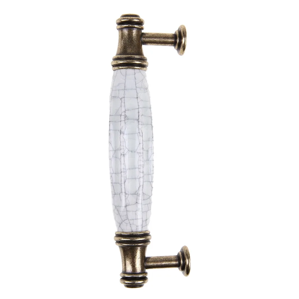 

Zinc Alloy Vintage Cabinet Drawer Closet Door Handle Marble Ceramics Cupboard Pull Bar Straight Handle Pull Knobs Hardware hot
