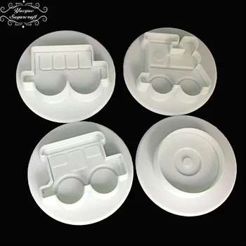

Yueyue Sugarcraft Small train plastic fondant cutter cake mold fondant mold fondant cake decorating tools sugarcraft