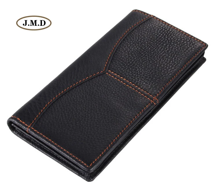 

J.M.D Genuine Leather Hot Selling Men's Fashion Wallet Popular Style Double Photo Windows Card Holder Money Holder 8059A/C