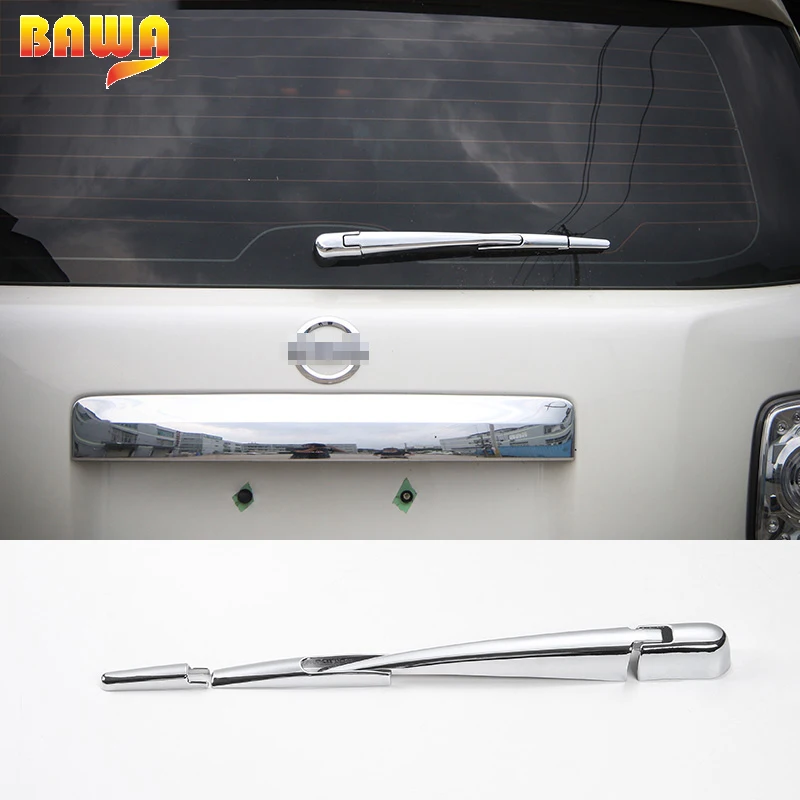 BAWA ABS Car Exterior Rear Rain Windowscreen Windshield Wiper Blade Decorative Cover For Nissan Patrol 2017 Up Styling | Автомобили и