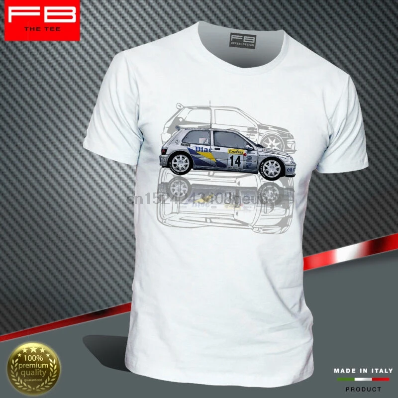 Футболка Renault Clio Williams Maxi Kit Car Team Diac Франция Ragnotti WRC FBTee|Футболки| |