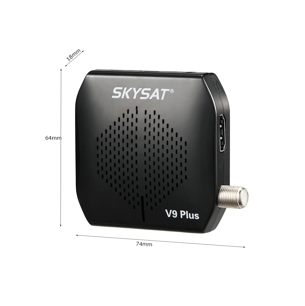 [3 шт.] SKYSAT V9 Plus спутниковый ресивер DVB S2 поддержка CS CCCams Newcamd Powervu Biss Youtube USB PVR HD спутниковый рецептор