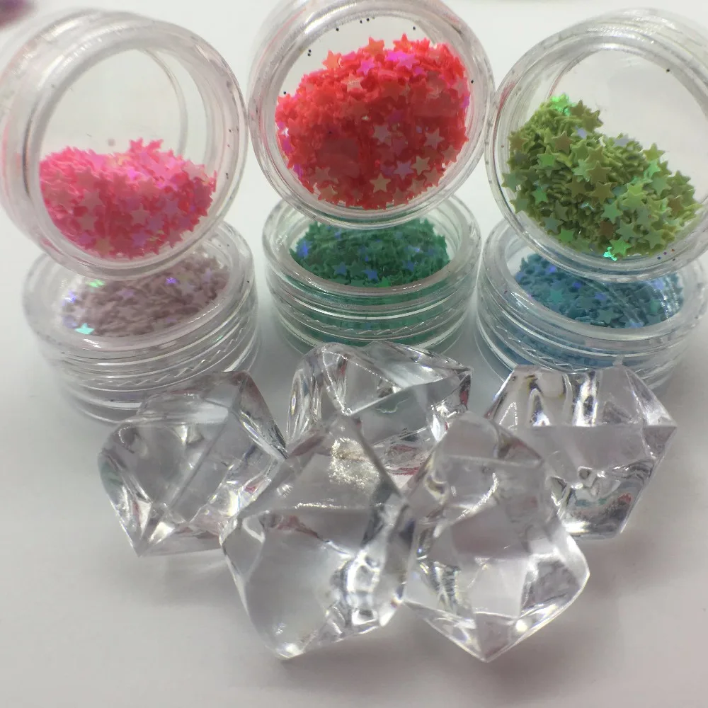 

New Snowflake Glitter Nail Art Dust Tool Kit Acrylic Gem Polish Nail Tools 3D Nail Art Decorations Nail Glitter Powder
