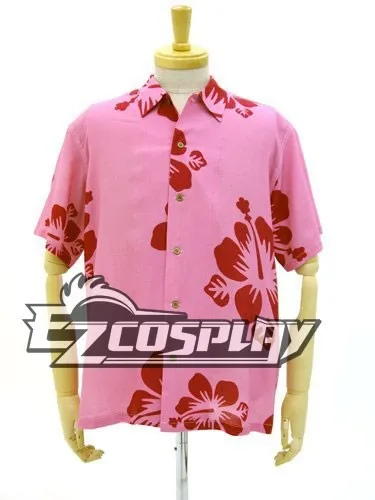 Bakemonogatari Oshino Meme design Aloha Pink Cosplay Costume