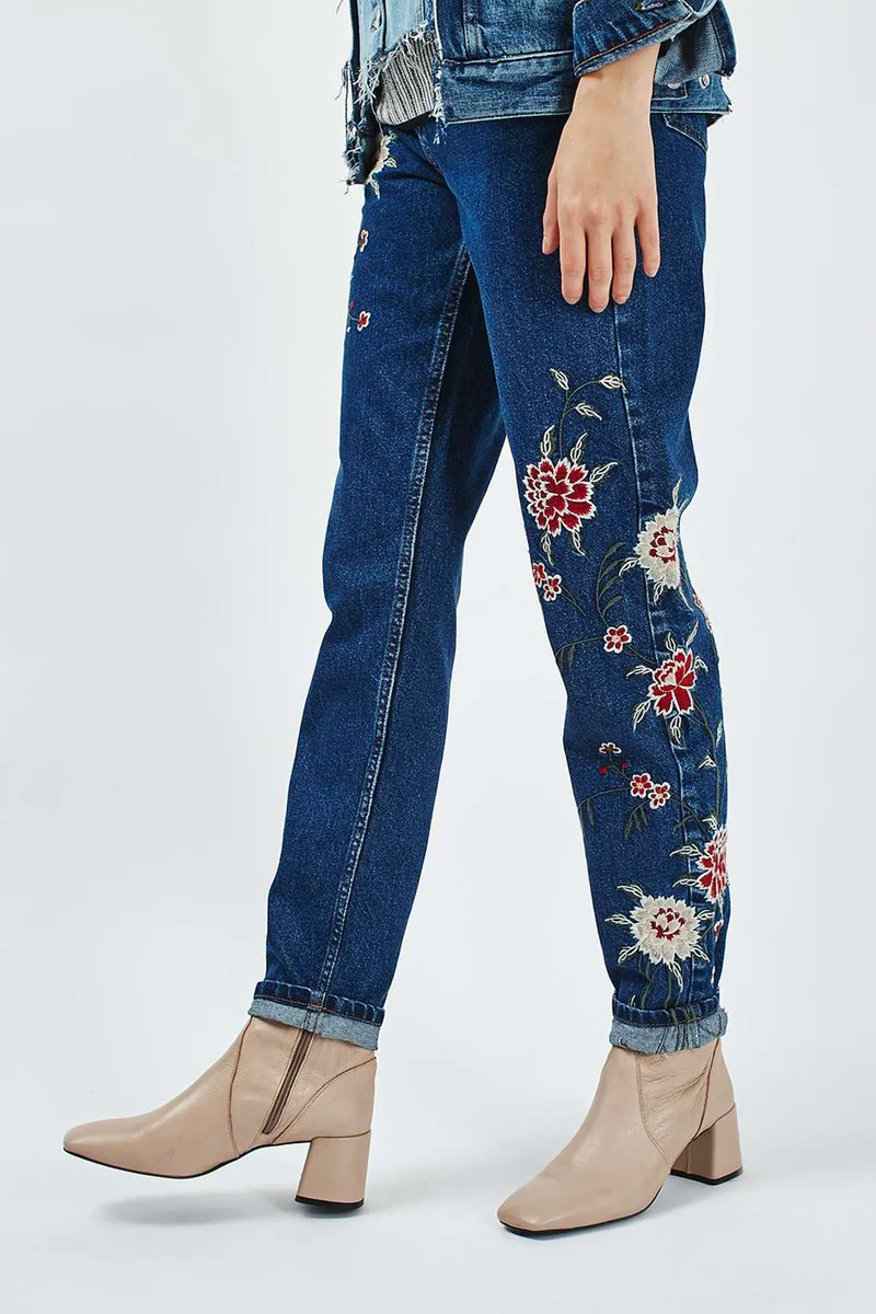 Aliexpresscom buy 2017 fashion tcnuh flower pattern long jeans Aliexpresscom buy 2017 fashion tcnuh flower pattern long jeans