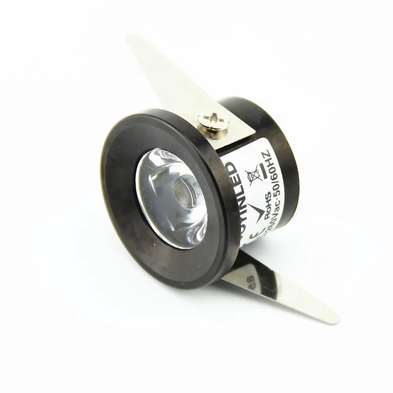 

High Quality 1W Led Spotlight Cabinet Led Mini Small Spot Ceiling Downlight AC90-265V Led Spot Light Lamp Include Led Driver