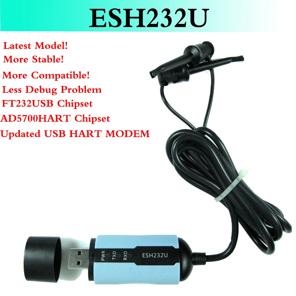 ESH232U USB Hart Modem USB Protocol Modem HART Signal Communicator Transmitter HART Convertor With Built-in Loop Resistor