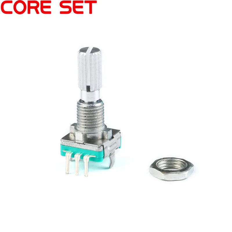 5Pcs 20 Position 360 Degree Rotary Encoder Handle Long 20MM EC11 w Push ...