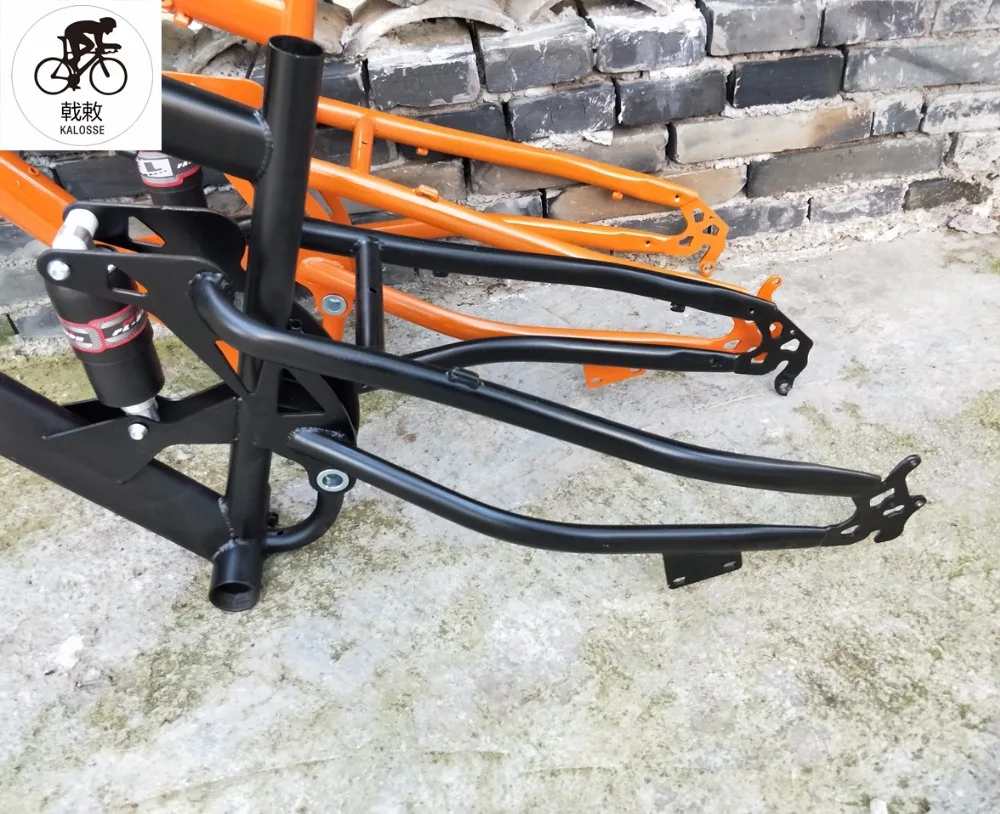 Excellent Kalosse DIY colors 26*4.8 tires  mountain bike frame  190mm rear hubs    fat  bike frame   BB 120 mm   snow  bike frame 14