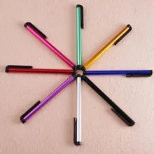 Универсальная емкостная стилус сенсорная ручка для iPhone 5 5S ручка экрана для сотового телефона для планшета 10 цветов 1000 шт/партия