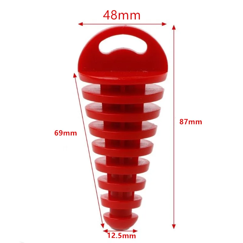Motorcycle Dirt ATV Bike 4 Stroke Muffler Pipe Exhaust Silencer Wash Plug 27 48mm For Street bike Dual Sport bike|Накладки и