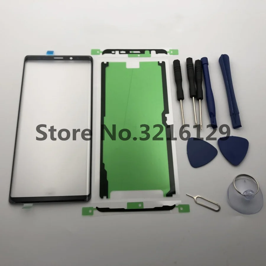 Front Outer Glass Lens Cover Replacement Parts For Samsung Galaxy note 9 N960 s8 s9 s10 EDGE plus NOTE 8 Touch Screen+adhesive