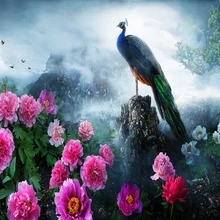 Пион Павлин Деревянный Пазл 1000 штук ersion бумажный пазл белая карта взрослые детские развивающие игрушки