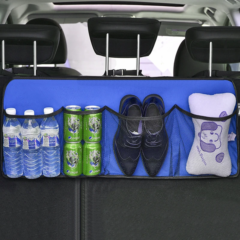 

Universal Car Seat Back Organizer Adjustable Storage Bag Net High Capacity Multi-use Oxford Automobile Seat Back Organizers