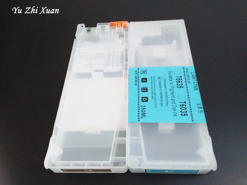 Yu Zhi Xuan! 350 мл Заправляемый чернильный бак с чипом для Epson 7880 9880 7400 7880C 9880C 9400 7450 9450 7800