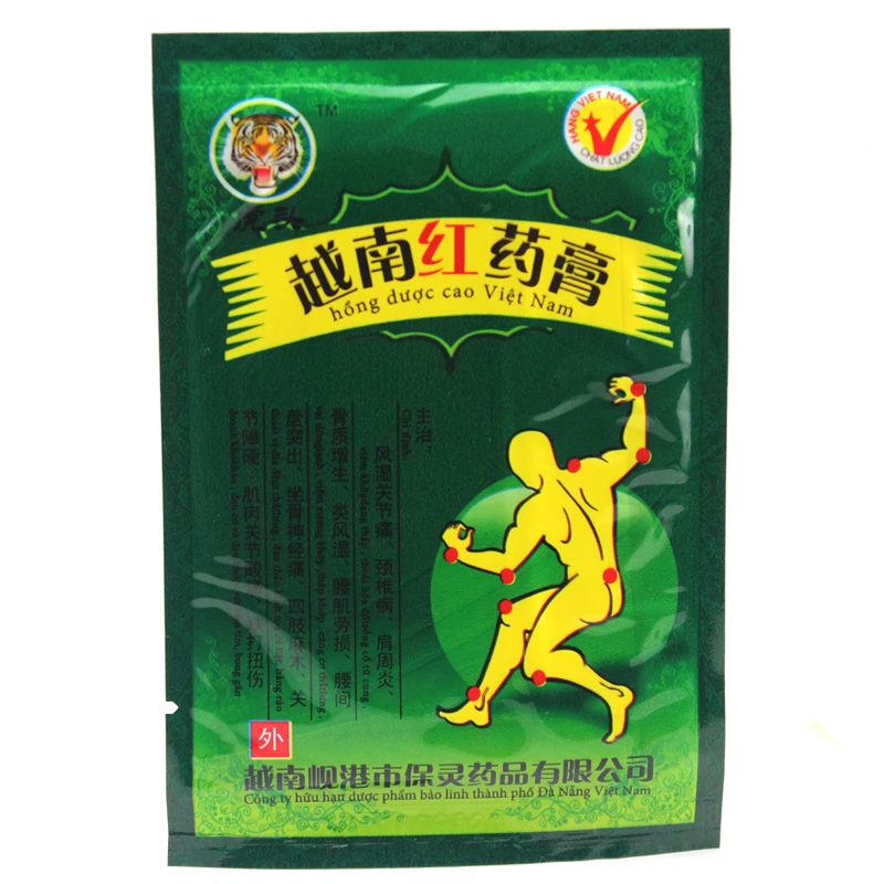 800 Pcs/100 Bags Vietnam Red Tiger Balm Plaster Muscular Pain Stiff Shoulders Pain Relieving Patch Relief Health Care Product