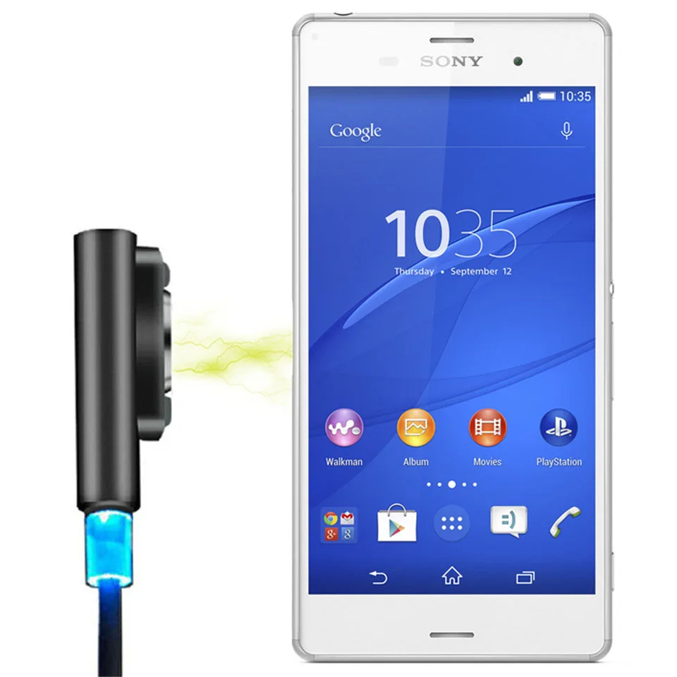 YKSO High Quality Magnetic Charging Data Cable Digital Cables USB Charger Adapter For Sony Xperia Z3 L55t Z2 Z1 Data Cable (4)
