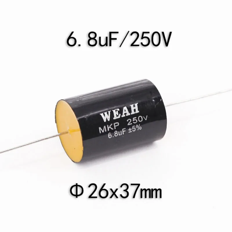 Crossover Divider Capacitor Electrodeless Shaft 6.8UF  250V