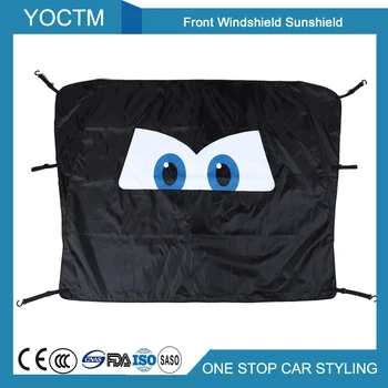 

Front Windshield Sunshield for Jeep Compass Car Accessories Styling for Jeep Wrangler JL 18+ Weaving Black Eyes Style 1pcs/1set