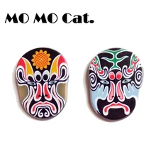 

Free shipping Fashion jewelry Wholesale gift Chinese style characteristic Peking Opera facial makeup creative collars