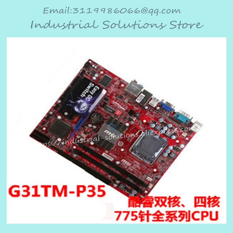 G31tm-p35 A 775 DDR2 USB2.0 VGA g31 motherboard 945 965 g31m-es2l 100% Tested Working g31 ga g31 s3g ddr2 a 775 ddr2 usb2 0 vga motherboard integrated graphics 100% tested perfect quality