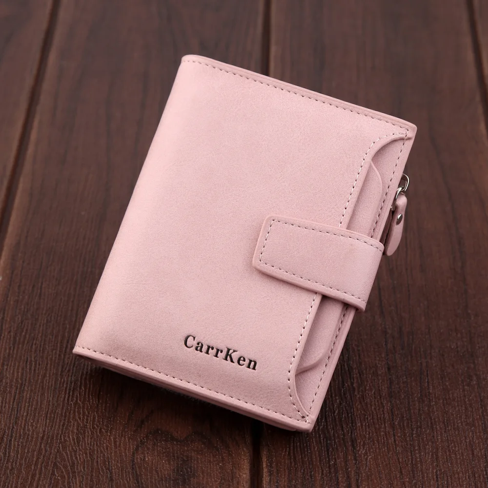 

Litthing Small Female Purse Women Wallet 2019 New blue brown Black Wallet Female Zipper And Hasp Lady Card Holder