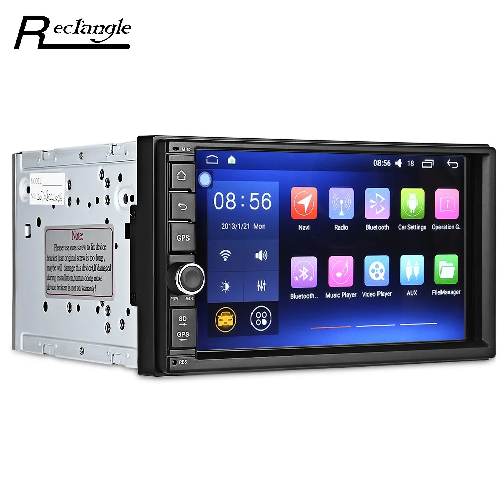 Android 6.0.1 OS Universal Car DVD Player Button Design 7 inch Multiple