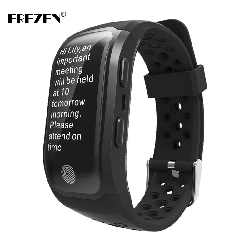 

FREZEN S908 Smart Bracelet IP68 Waterproof Bluetooth GPS Tracker Wristband Heart Rate Monitor Fitness Tracker Smart Band S908