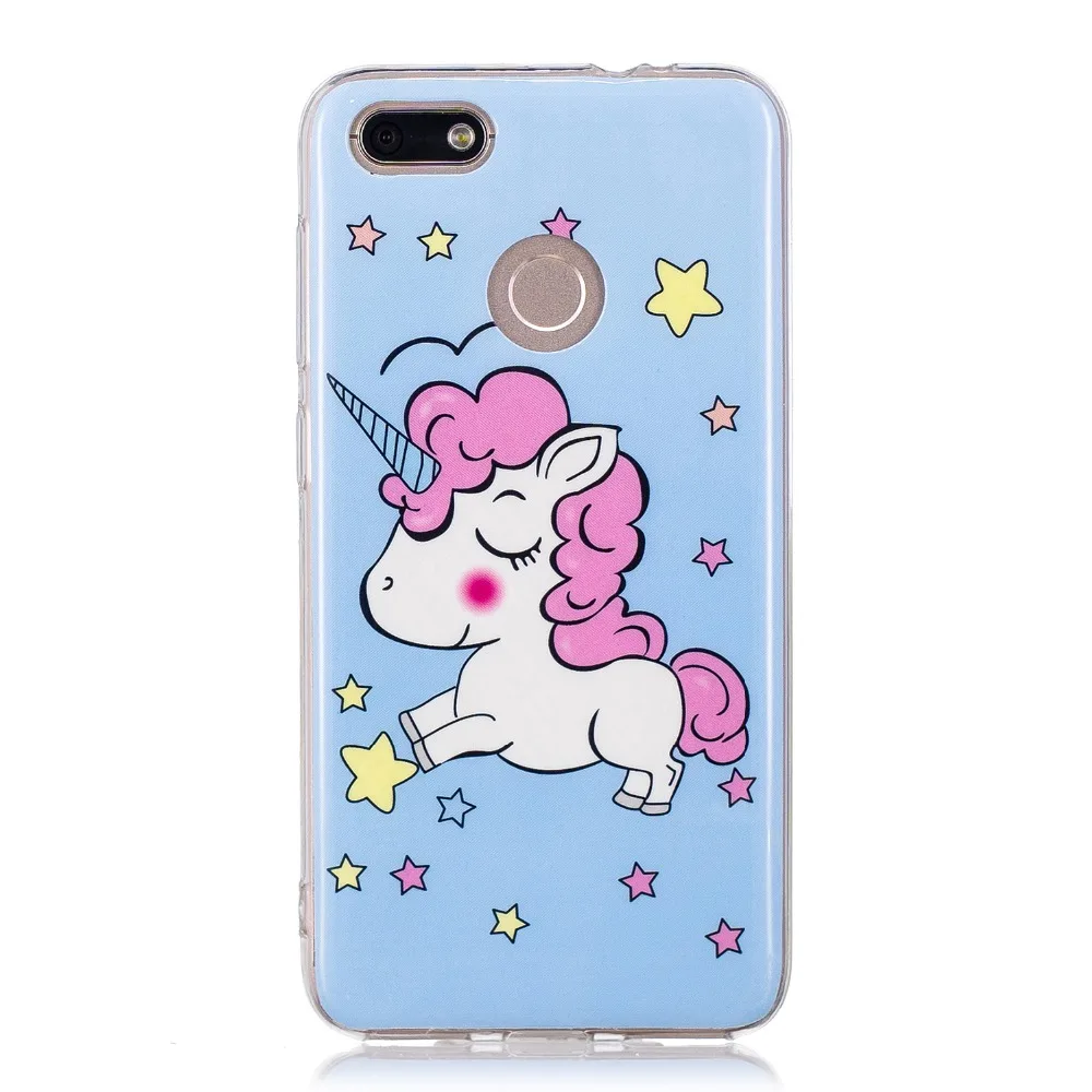 Силиконовый светящийся чехол для coque Huawei P9 Lite mini Y6 Pro 2017 SLA-L02 SLA-L22 P20 |