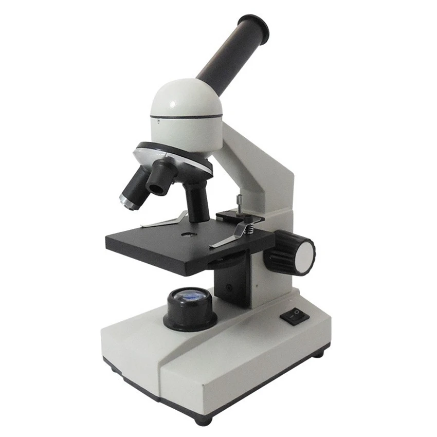 

40X 100X 400X Professional Monocular Biological Kids Student Microscope with Illumanation for School Laboratory