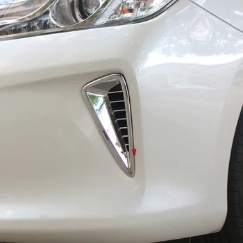 

For Toyota Camry 2015 2016 ABS Chrome Front Bumper Air Vent Intake Cover Decor Protector Trim Frame Strips Styling Accessories