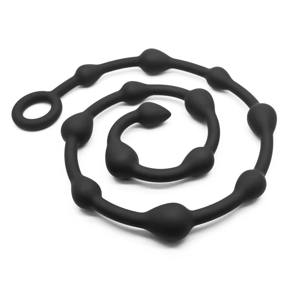 Silicone Anal Beads Close-up