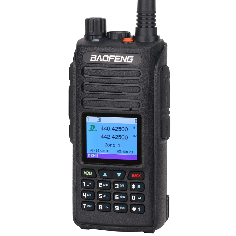 Baofeng DM-1702 (gps) портативная рация DMR Dual Time Slot Tier 1 & 2 Цифровой/аналоговый VHF UHF Dual Band 136-174 и 400-470 МГц радио