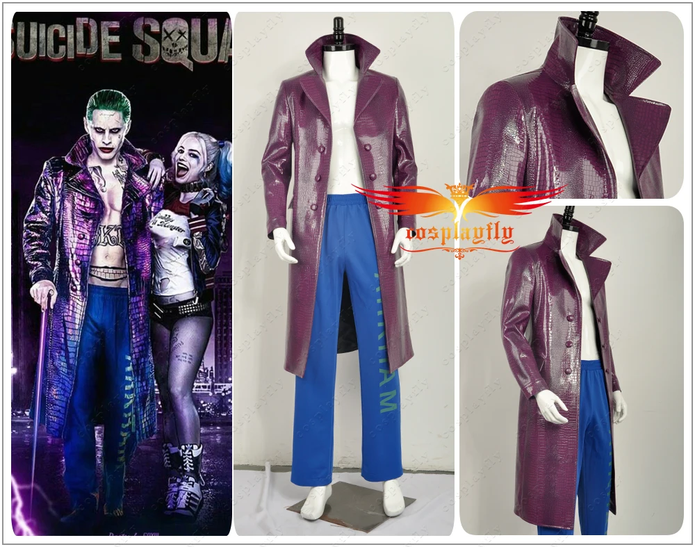 Suicide SQUAD-JOKER MEN Giacca Baseball