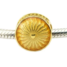 Блеск талисманы Аутентичные 925 пробы серебряные лучи солнца бусины для изготовления ювелирных изделий Подходит браслет