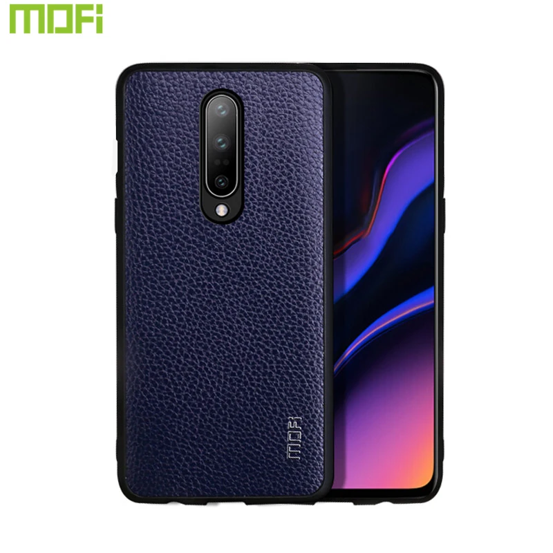 For Oneplus 7 Pro Case Pu Leather Back Cover Mofi For ...