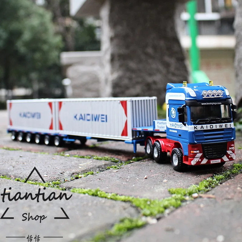 Buy 150 Alloy truck model KDW Container car Semi
