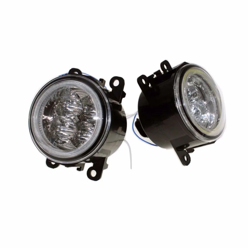 

For MITSUBISHI L200 KB_T KA_T Pickup 05-15 Car Styling Bumper Angel Eyes LED Fog Lamps DRL Daytime Running Fog Lights OCB Lens