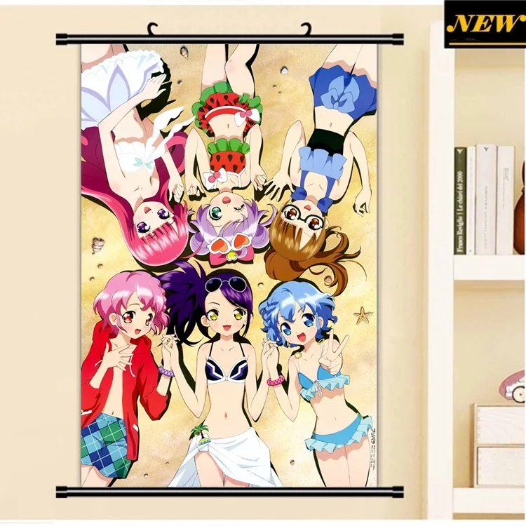 40X60CM Puri Para PriPara Prism Paradise cameltoe loli cartoon anime wall picture art cloth mural scroll poster canvas painting | Дом и сад