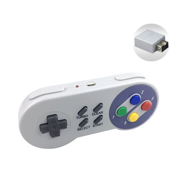 2,4G USB Беспроводной контроллер геймпад для супер-нойд SNES Классические мини Игровые приставки аксессуары