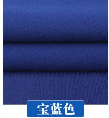 Хорошее 150* см 50 шт. 2 шт. утолщаются шерсть/полиэстер ткань шерсть ткань для шитья пэчворк материал Diy зима для женщин Человек пальто куртка - Цвет: Королевский синий