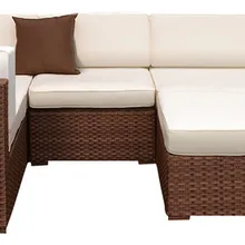 Гостиная плетеная патио секционный 6-Piece мебель, диван для Патио Набор