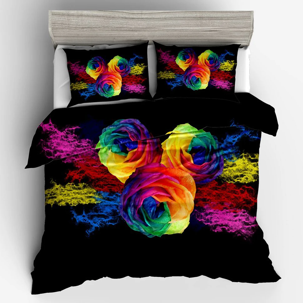 

Flower Butterfly Pure Life Queen Duver Cover Sets 3d Twin Size Bedding Set King California Bed Quilt Cover Clothes Pillowcase